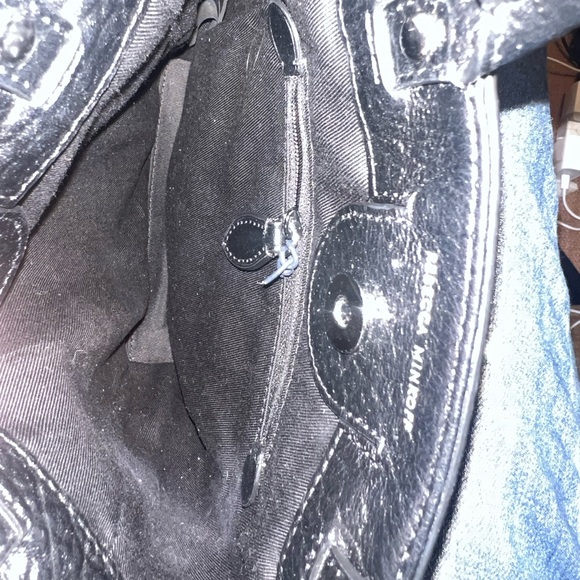 Rebecca Minkoff Pebbled Leather Mini Tote Crossbody โ Black - Picture 8 of 9